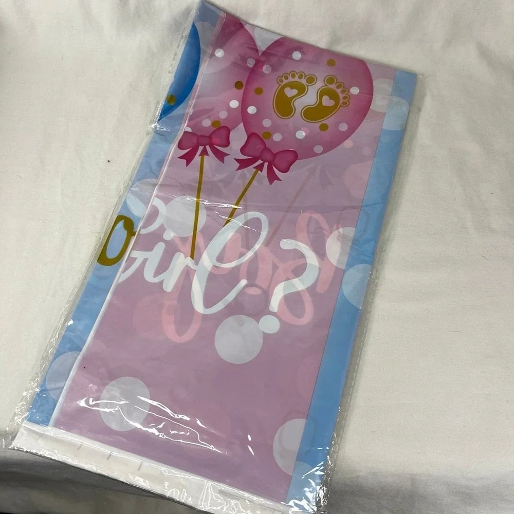 Unbranded Gender Reveal Party Kit Unisex OS Pink Blue NEW Balloons Banner Decor